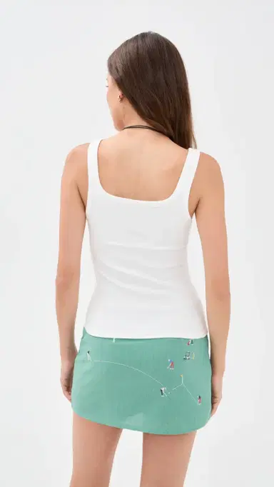 Yellow the Label Golf Scene Tank Top White | Thumbnail 3