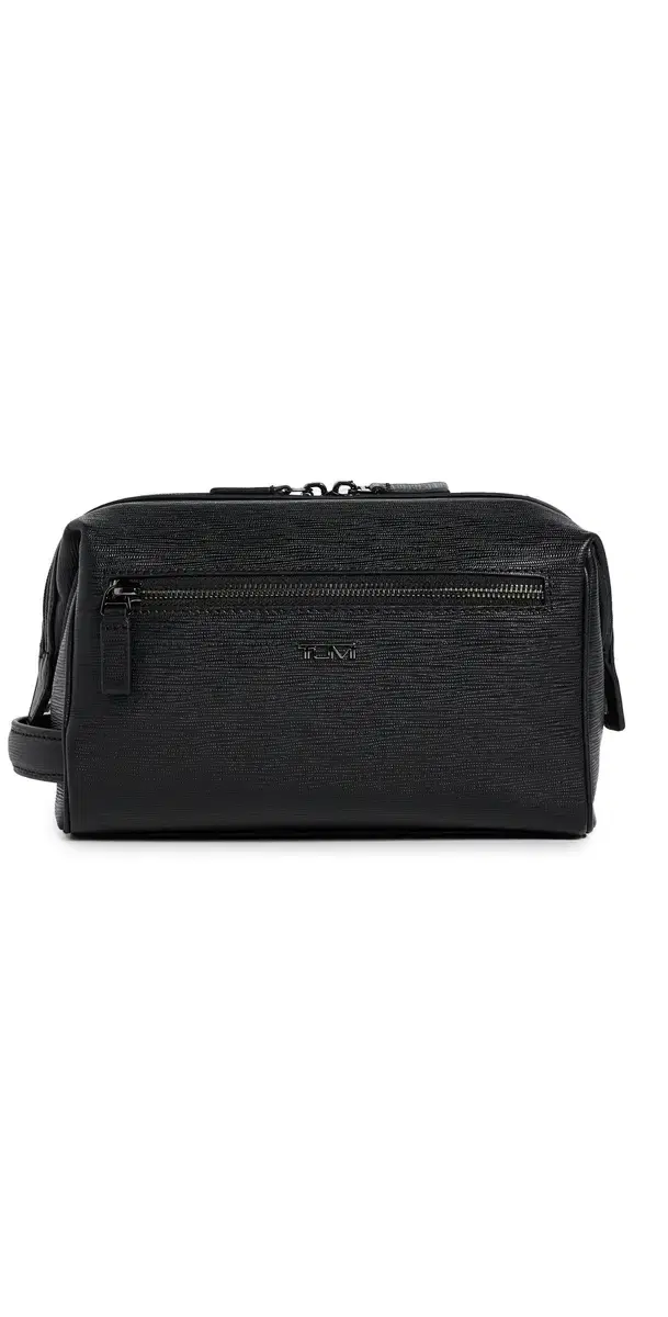 Framed Travel Kit Bag Black Embossed One Size