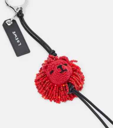 Loewe Lion beaded crochet bag charm | Thumbnail 3 Loewe Lion beaded crochet bag charm | Thumbnail 3