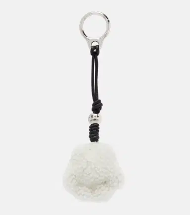 Loewe Paw shearling and leather bag charm | Thumbnail 3 Loewe Paw shearling and leather bag charm | Thumbnail 3