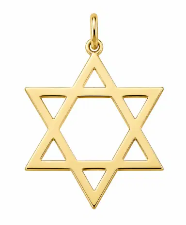 Wish Fine Jewelry 14K Gold Star of David Pendant | Thumbnail 1