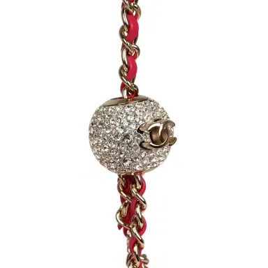 Chanel Chanel Mini Pearl Crush Square Flap Bag Fuchsia Velvet Light Gold Hardware | Thumbnail 8