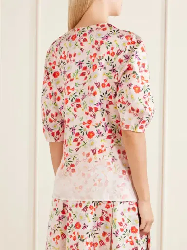 Gabriela Hearst Edify Floral-print Silk Blouse | Thumbnail 4