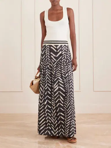 Johanna Ortiz Printed Cotton Maxi Skirt | Thumbnail 2 Johanna Ortiz Printed Cotton Maxi Skirt | Thumbnail 2