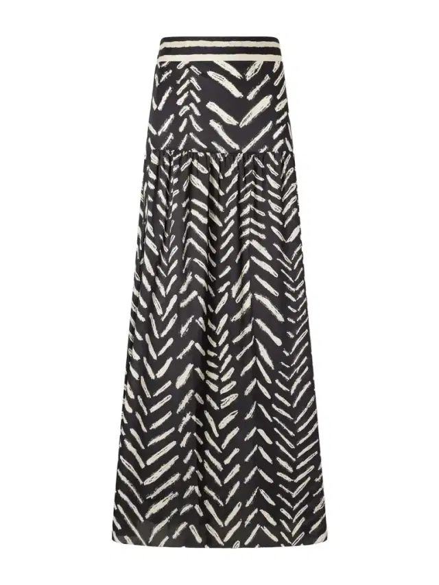 Johanna Ortiz Printed Cotton Maxi Skirt