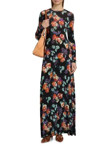 Ulla Johnson Women's Amari Floral Long-Sleeve Maxi Dress - Nocturne - Size XL | Thumbnail 3 Ulla Johnson Women's Amari Floral Long-Sleeve Maxi Dress - Nocturne - Size XL | Thumbnail 3