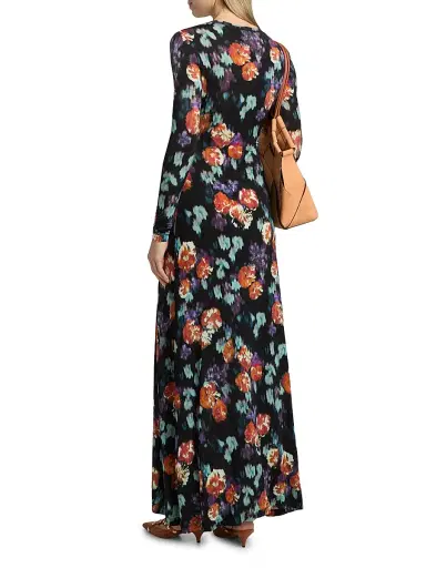 Ulla Johnson Women's Amari Floral Long-Sleeve Maxi Dress - Nocturne - Size XL | Thumbnail 5 Ulla Johnson Women's Amari Floral Long-Sleeve Maxi Dress - Nocturne - Size XL | Thumbnail 5