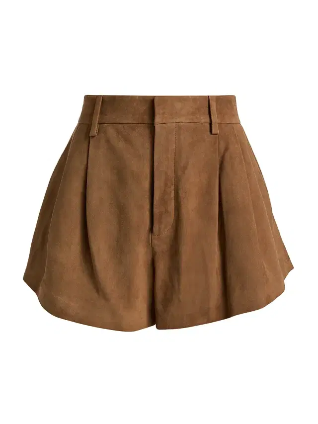 FRAME Women's The Suede Utility Shorts - Chai
