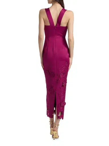 THEIA Women's Billie Floral-Embroidered Dress | Thumbnail 5 THEIA Women's Billie Floral-Embroidered Dress | Thumbnail 5