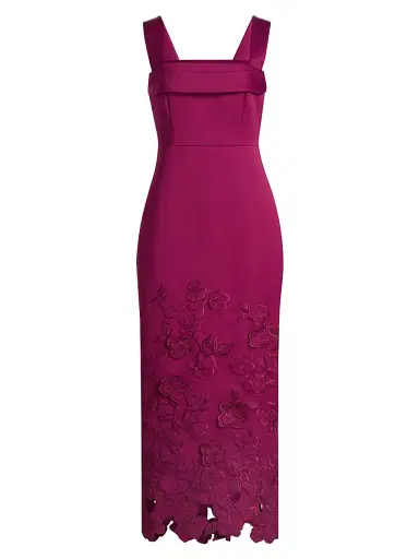 THEIA Women's Billie Floral-Embroidered Dress | Thumbnail 1 THEIA Women's Billie Floral-Embroidered Dress | Thumbnail 1