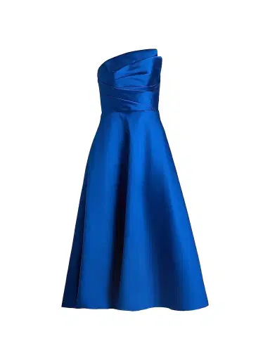 THEIA Women's Salem Strapless Cocktail Tea-Length Dress - Sapphire Eclipse - Size 16 | Thumbnail 1 THEIA Women's Salem Strapless Cocktail Tea-Length Dress - Sapphire Eclipse - Size 16 | Thumbnail 1