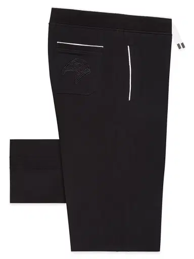 Stefano Ricci Men's Cotton Jogging Trousers Signature Eagle - Black | Thumbnail 1 Stefano Ricci Men's Cotton Jogging Trousers Signature Eagle - Black | Thumbnail 1