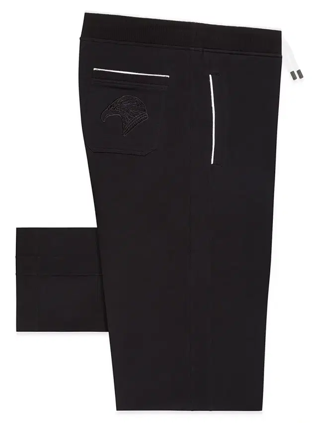 Men's Cotton Jogging Trousers Signature Eagle - Black