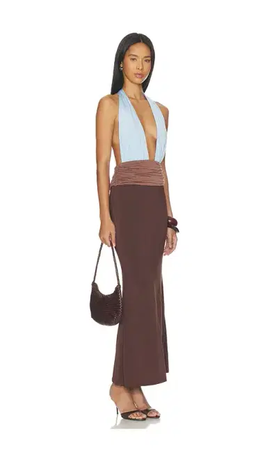 Tiger Mist Jenni Maxi Plunge Dress | Thumbnail 1 Tiger Mist Jenni Maxi Plunge Dress | Thumbnail 1
