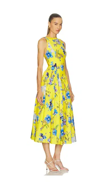 Hemant & Nandita Boat Neck Midi Dress | Thumbnail 2