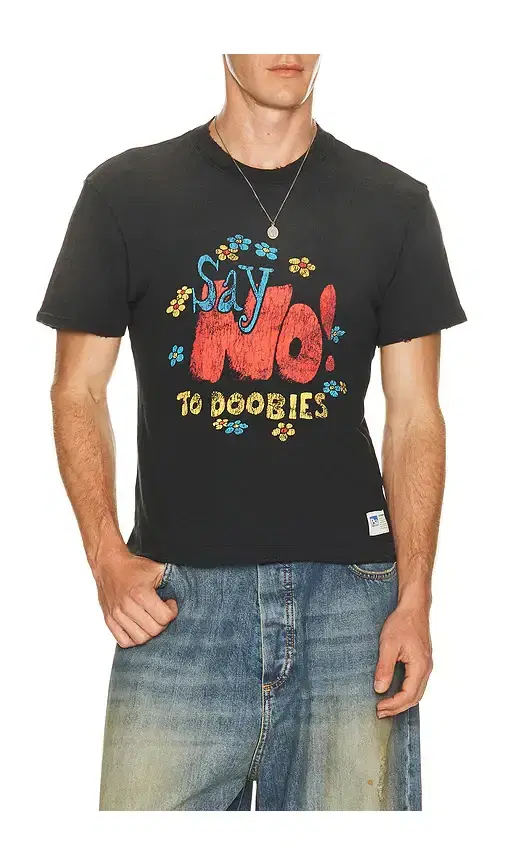 Nahmias Say No Open Hem Fitted Tee