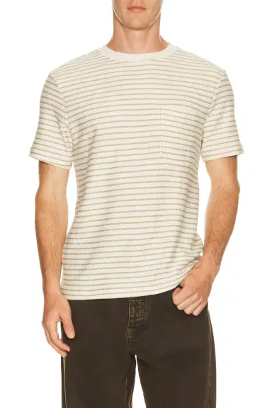 Frame Ribbed Striped Tee | Thumbnail 3
