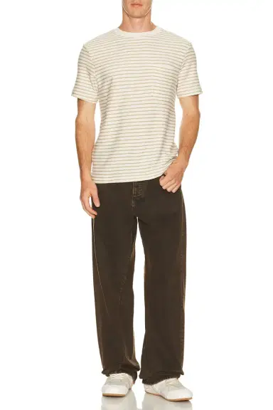 Frame Ribbed Striped Tee | Thumbnail 5