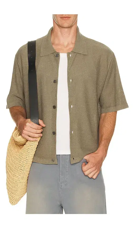 Light Cotton Silk Short Sleeve Cardigan