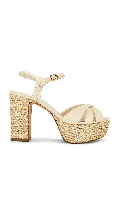 Schutz Keefa Raffia Platform Sandal