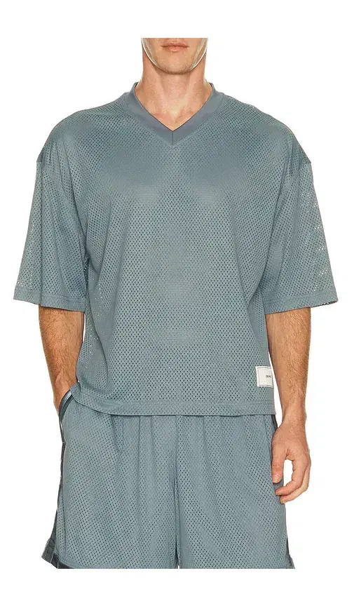 V-Neck Cropped Jersey