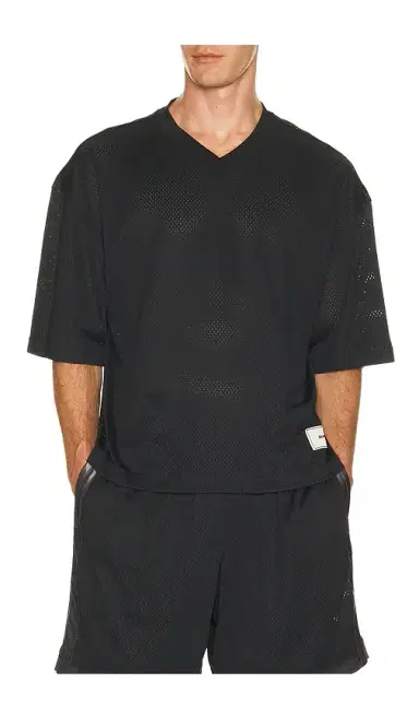 SKIMS V-Neck Cropped Jersey | Thumbnail 1