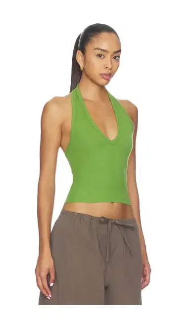 ÉTERNE Cropped Halter Top | Thumbnail 2