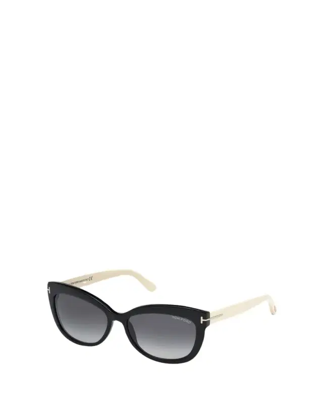 TOM FORD Alistair Two-Tone Squared Cat-Eye Sunglasses