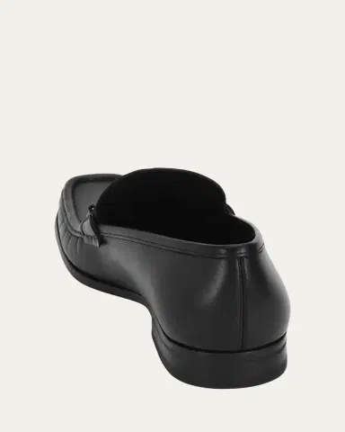 Ferragamo Men's Leather Loafer with Reversible Gancini Ornament | Thumbnail 3 Ferragamo Men's Leather Loafer with Reversible Gancini Ornament | Thumbnail 3