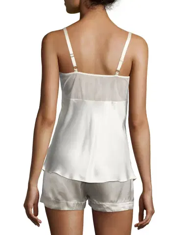 Josie Natori Lace-Top Silk Camisole | Thumbnail 2