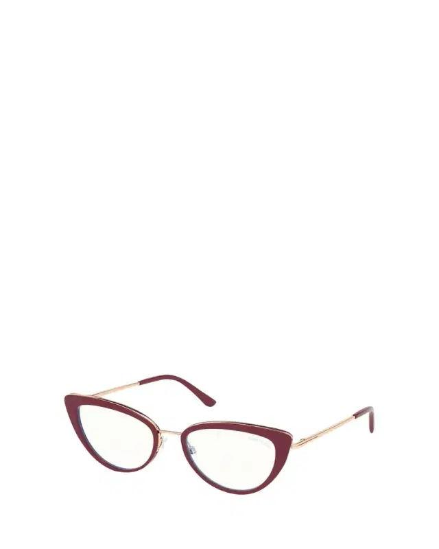 TOM FORD Blue Block Metal Cat-Eye Optical Frames