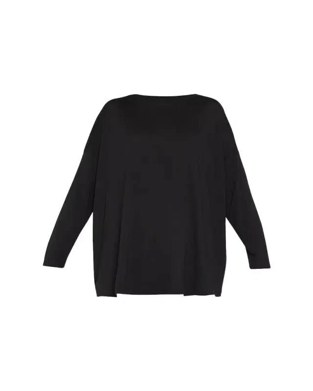 Eskandar Ultra-Light Cotton Long-Sleeve T-Shirt (One Size)