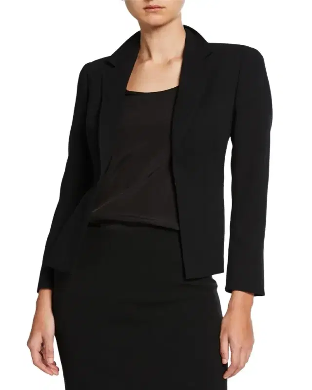 Akris Ocelia Slit Crepe Jacket