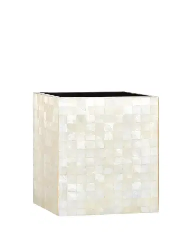 Labrazel Capiz Ivory Wastebasket | Thumbnail 1