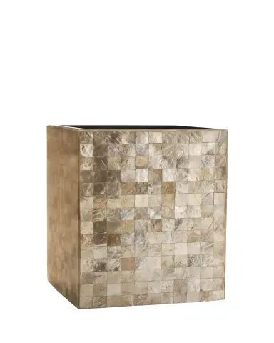 Labrazel Capiz Champagne Wastebasket | Thumbnail 1