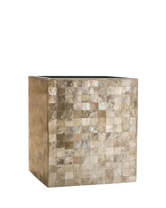 Labrazel Capiz Champagne Wastebasket