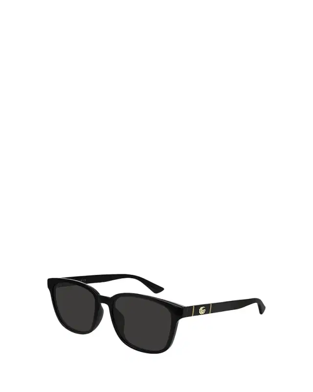 Gucci Men's Square Solid Injection Sunglasses