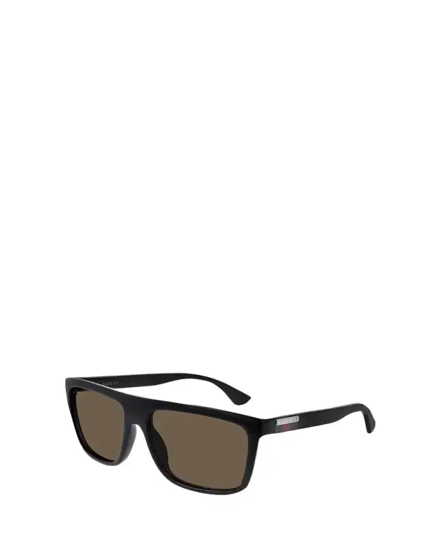 Men's Web Square Flat-Top Injection Sunglasses