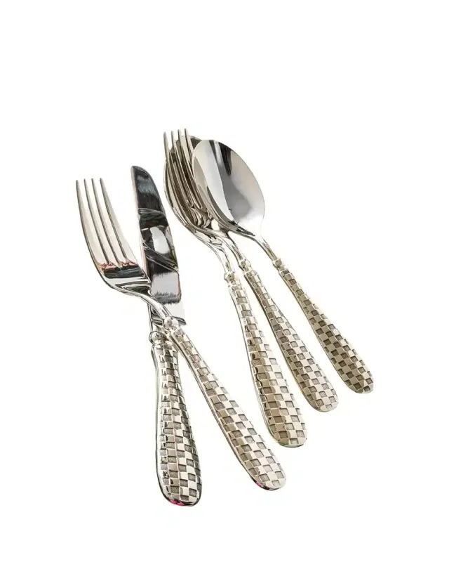 MacKenzie-Childs 5-Piece Check Flatware Place Setting