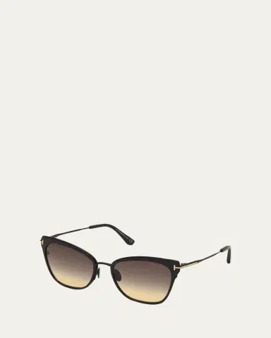 Tom Ford Faryn Dramatic Metal Cat-Eye Sunglasses | Thumbnail 4