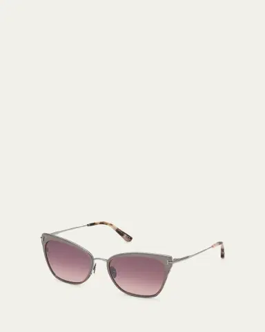 Tom Ford Faryn Dramatic Metal Cat-Eye Sunglasses | Thumbnail 6