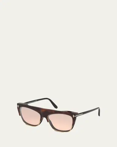 TOM FORD Blue-Light Blocking Square Acetate Convertible Optical Glasses | Thumbnail 2 TOM FORD Blue-Light Blocking Square Acetate Convertible Optical Glasses | Thumbnail 2