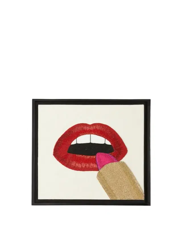Jonathan Adler Lipstick Beaded Wall Art