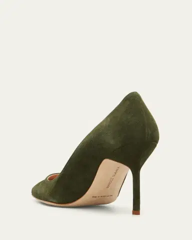 Manolo Blahnik BB 90mm Suede Stiletto Pumps | Thumbnail 2