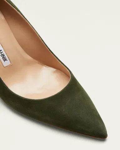 Manolo Blahnik BB 90mm Suede Stiletto Pumps | Thumbnail 3