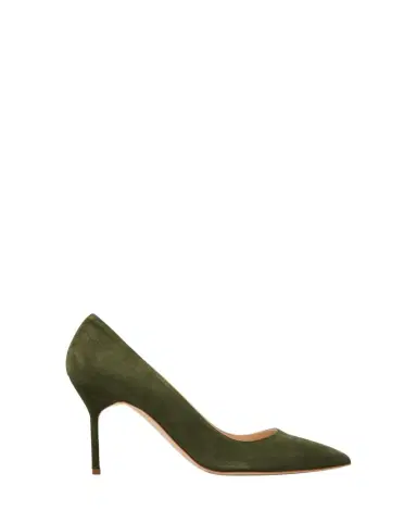 Manolo Blahnik BB 90mm Suede Stiletto Pumps | Thumbnail 1