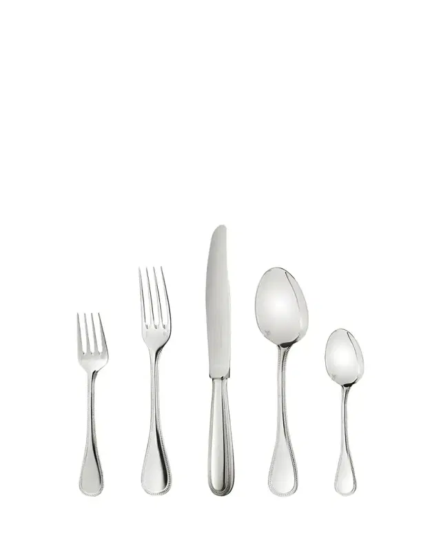 Christofle Perles Silver-Plated 5-Piece Place Setting