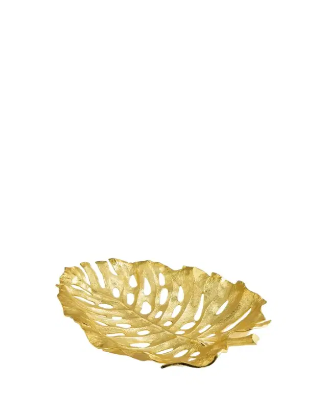 Michael Aram Golden Monstera Centerpiece