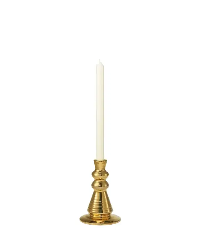 AERIN Allette 7.4" Extra-Large Candleholder, Gold