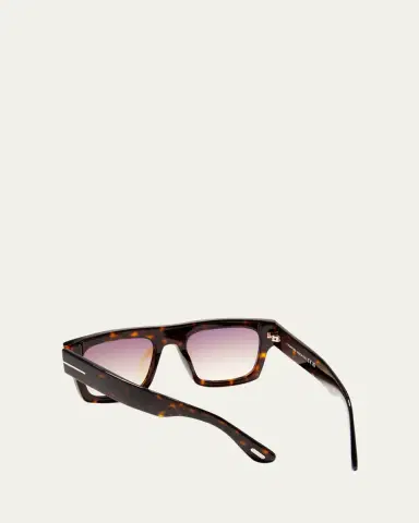 TOM FORD Fausto Square Acetate Sunglasses | Thumbnail 3